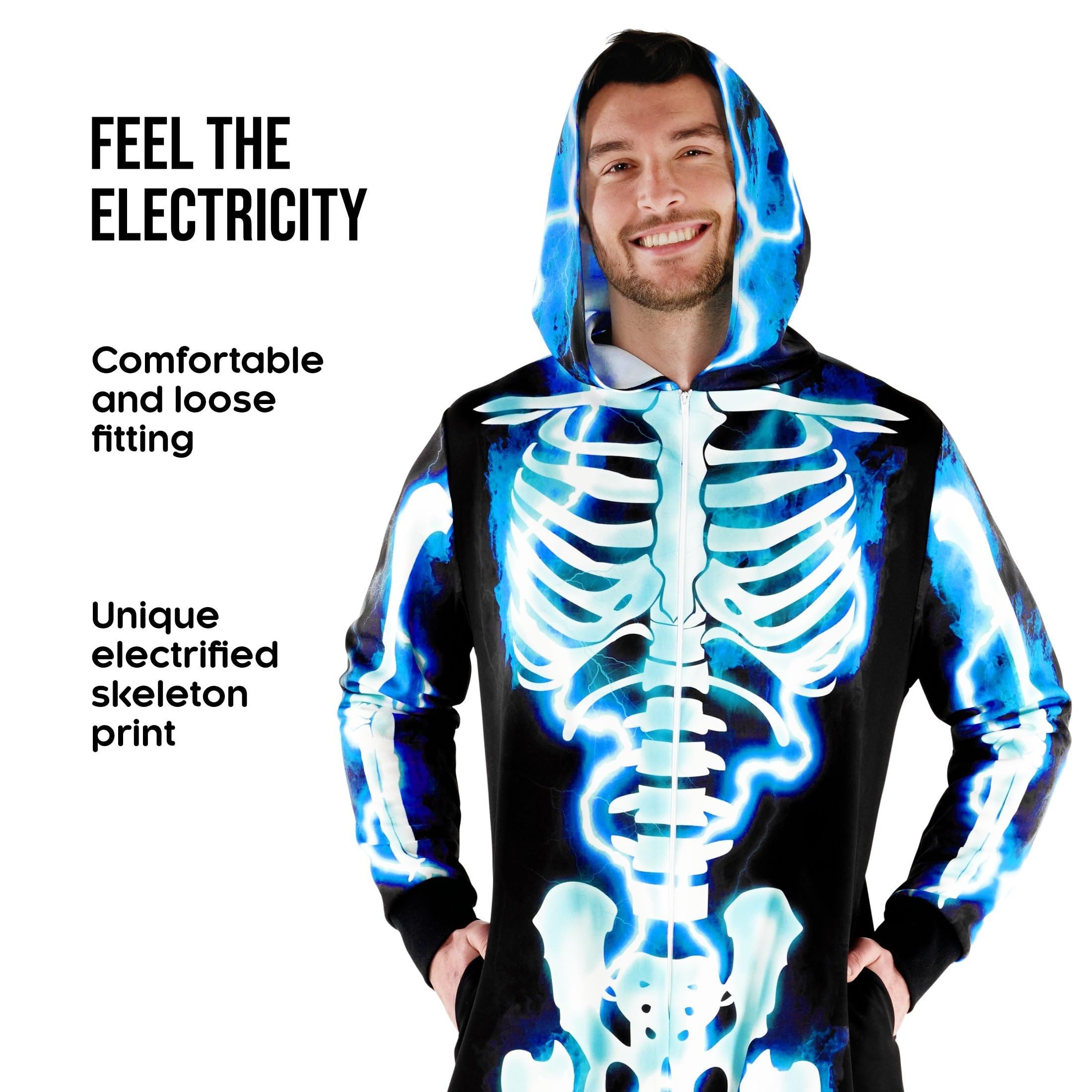 Morph Disfraz Esqueleto Hombre, Disfraz Halloween Hombre