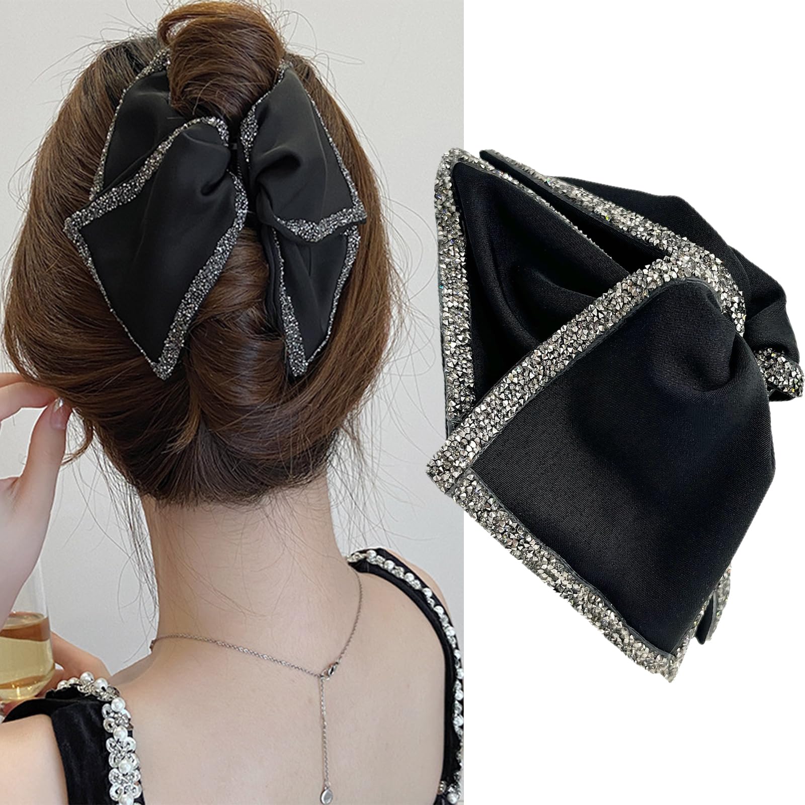 Generic Women Claw Clips, Hair Accessories, 1 Count (Pack of 1), Black, Modern Style, All Hair Types, Adult Women