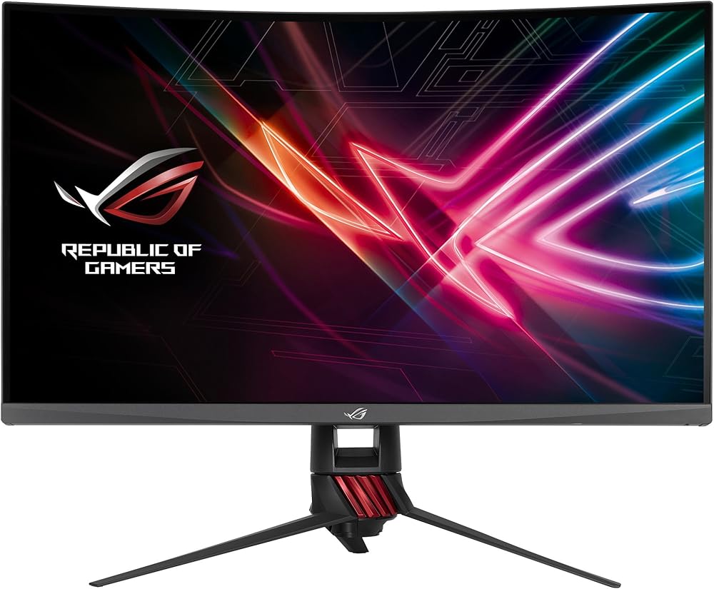 ASUS 31.5” Curved Gaming Monitor WQHD 1440p 144Hz DP HDMI Eye Care FreeSync/Adaptive Sync - View 1