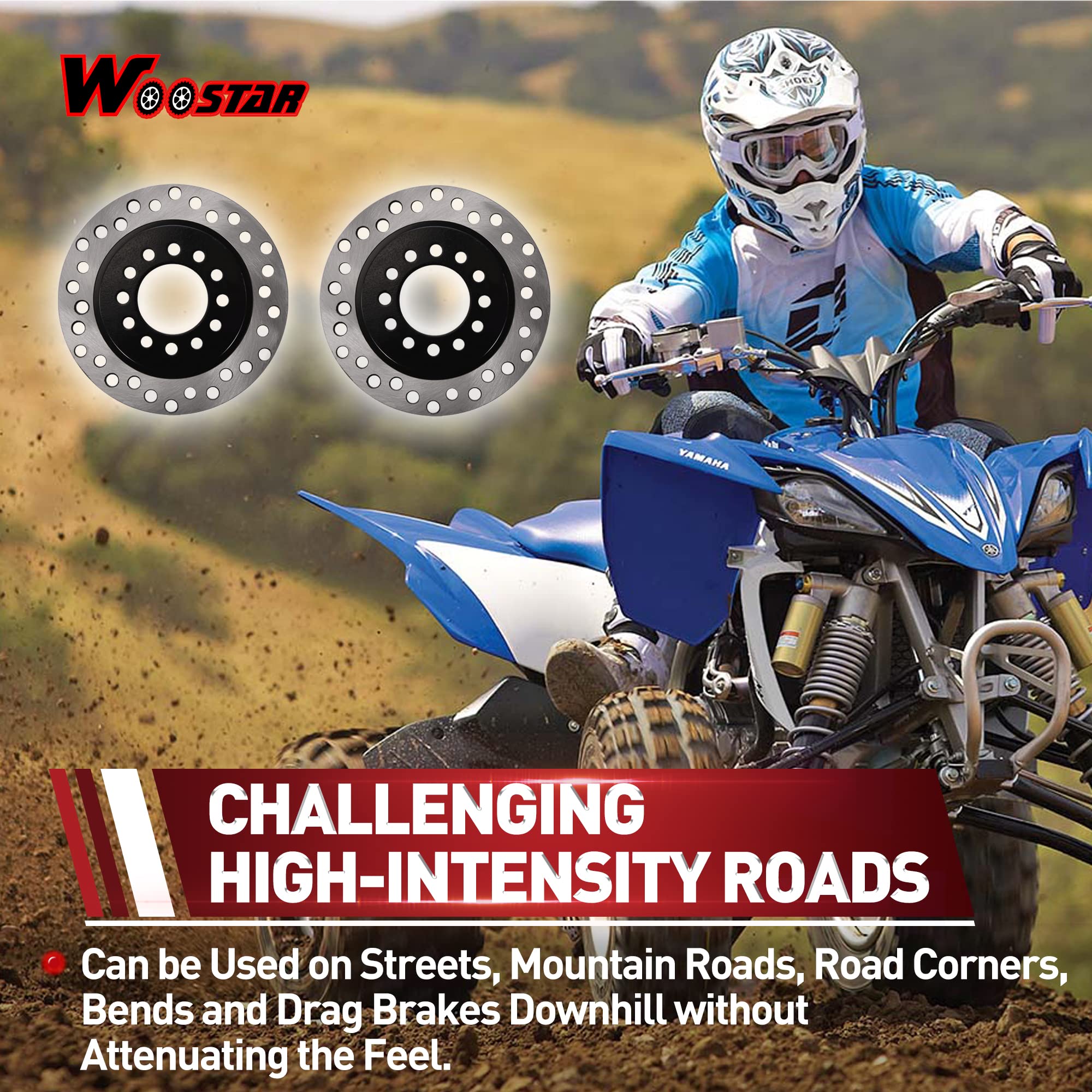 Disco Freno WOOSTAR 158mm - Per ATV 50cc 125cc, Go Kart, In Acciaio Resistente Al Calore - Foto 10