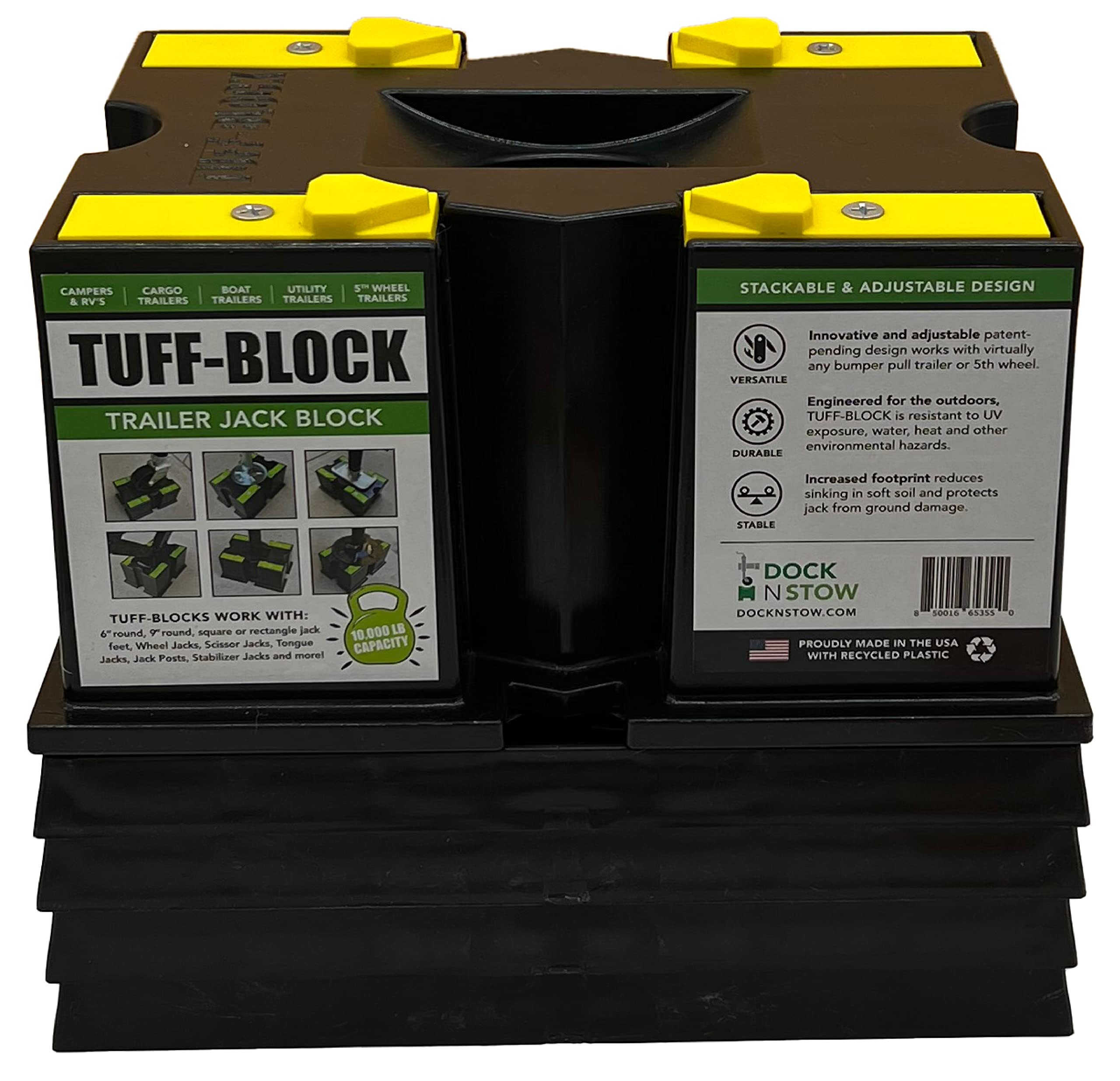 Buy TUFF Block with 4 XL Pads Combo RV Leveling Blocks for Travel