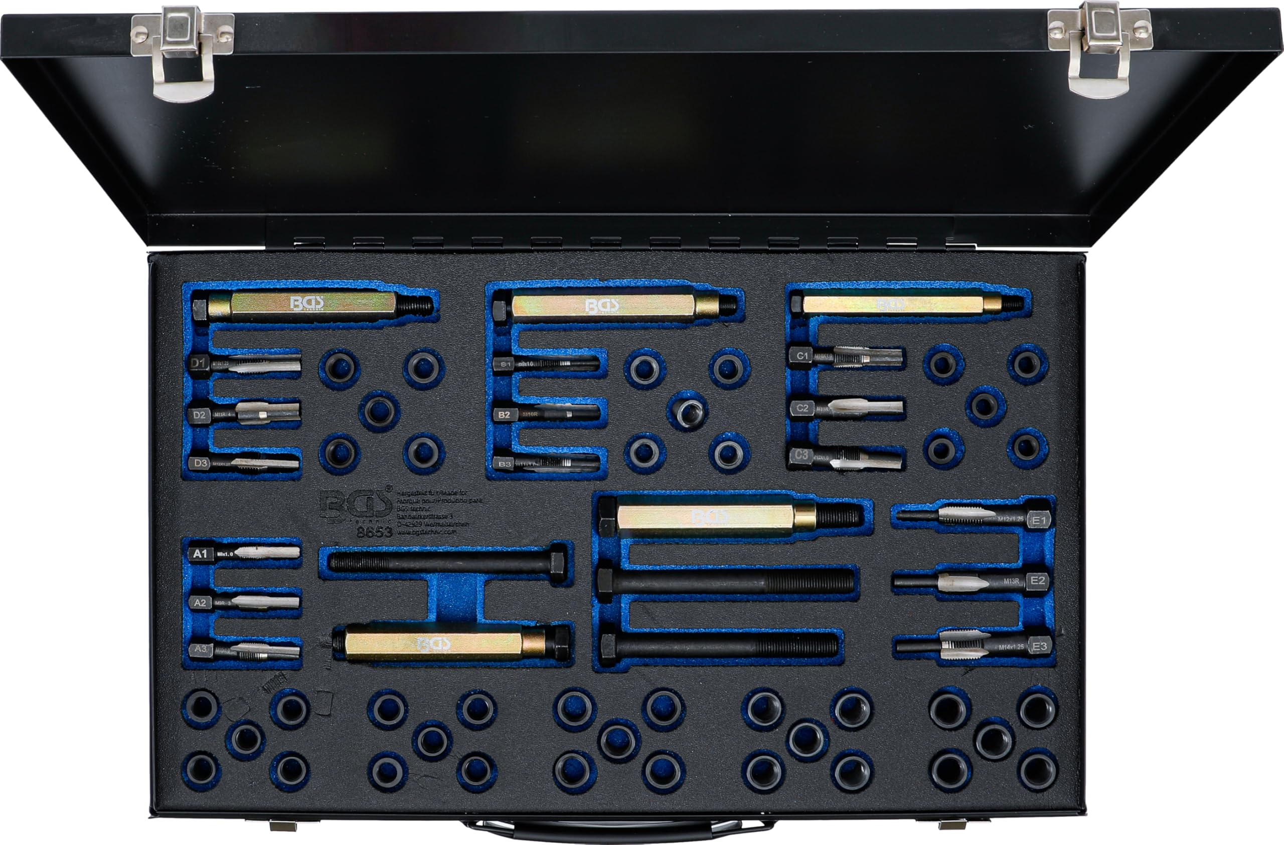 BGS 8653 | Reparatursatz für Glühkerzengewinde | M8 - M9 - M10 - M12