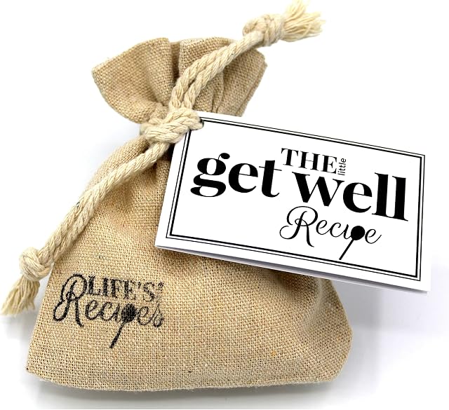 The Little Get Well Recipe - A Thoughtful and Compassionate Unique Gift to Say Get Well Soon to a Friend or Loved One and You're Thinking of Them.
