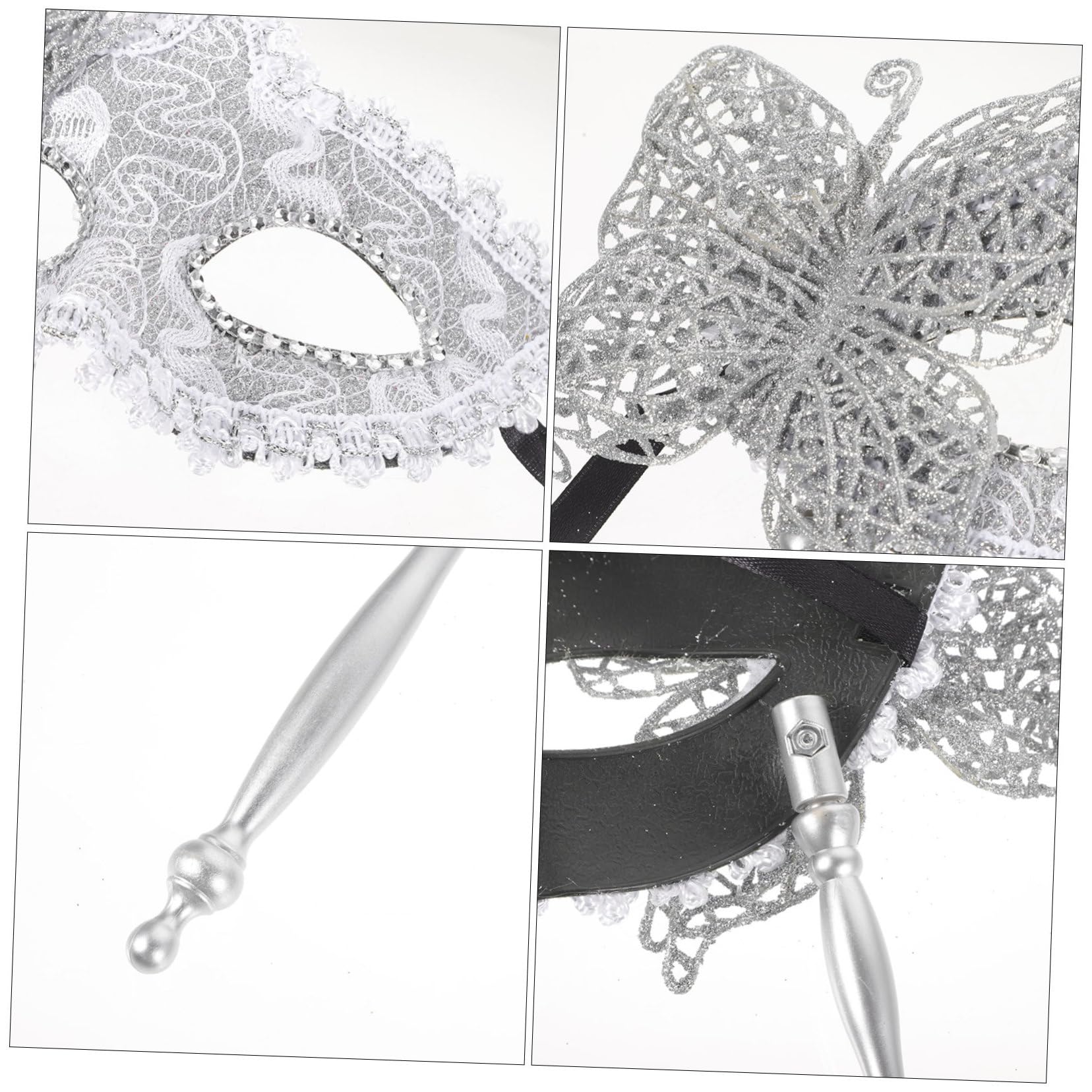 NUOBESTY 5piezas De Baile Veneciana Con Stick De Disfraz Elegante Para Fiestas Carnaval y Cosplay Diseño Chic y Misterioso Para Mujeres