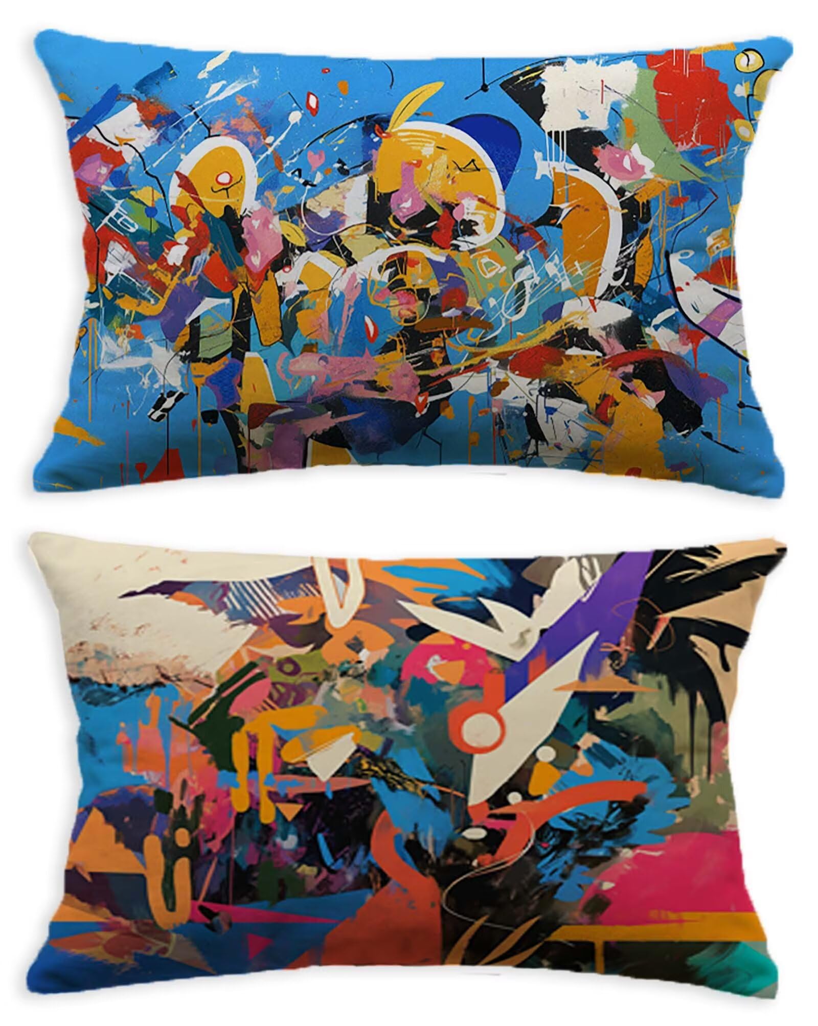 Housse de Coussin Couleur Taie Oreiller 80x100 Rectangulaire Velours O-513C