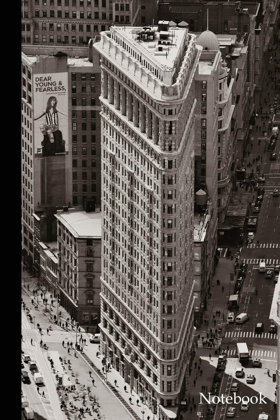 NOTEBOOK: New York City Flatiron Building Notebook Journal|100 pages|6x9| Wide Ruled|Glossy Cover|Perfect NYC Journal for Notes, Meetings|Conferences|Keepsake