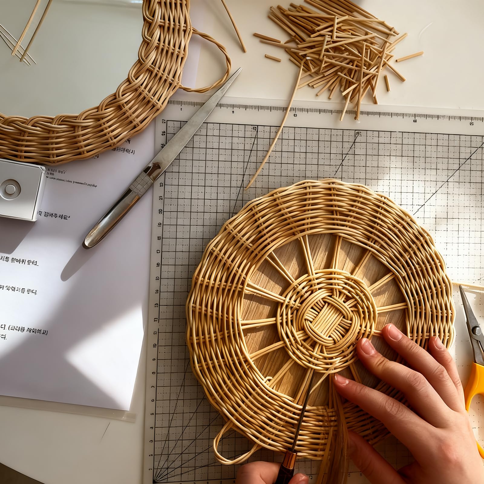2 Pezzi Fili di Carta 200M+200M con Tronchese, Filo di Ferro Rivestito in Carta 2mm in Colore Kraft Naturale e Marrone Scuro, Filo per Fiori, Ghirlande, DIY e Confezioni Regalo