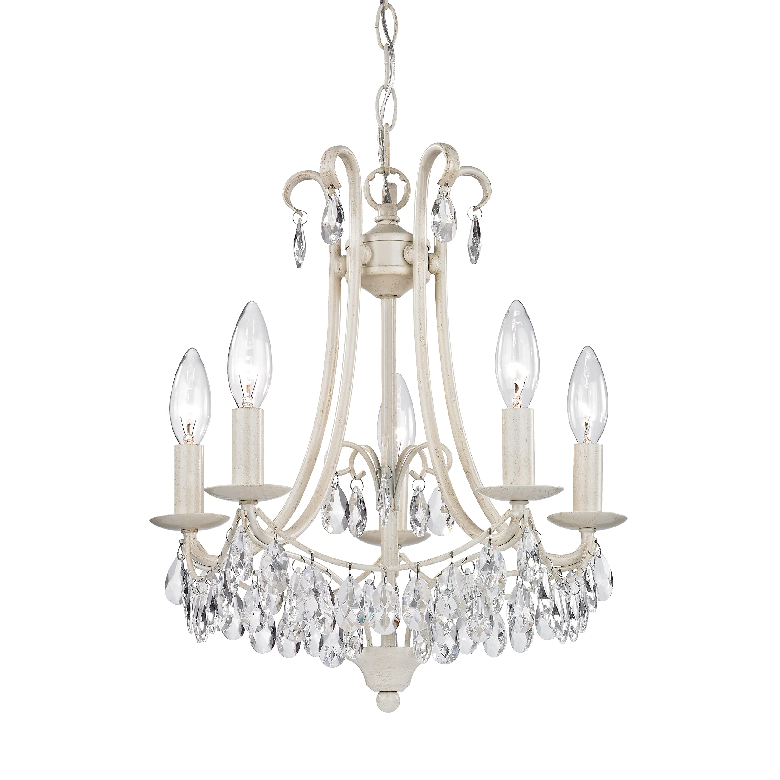 Elk Home 122 in 021 Mini Victorian 14'' Wide 5 in Light Chandelier in Antique Cream