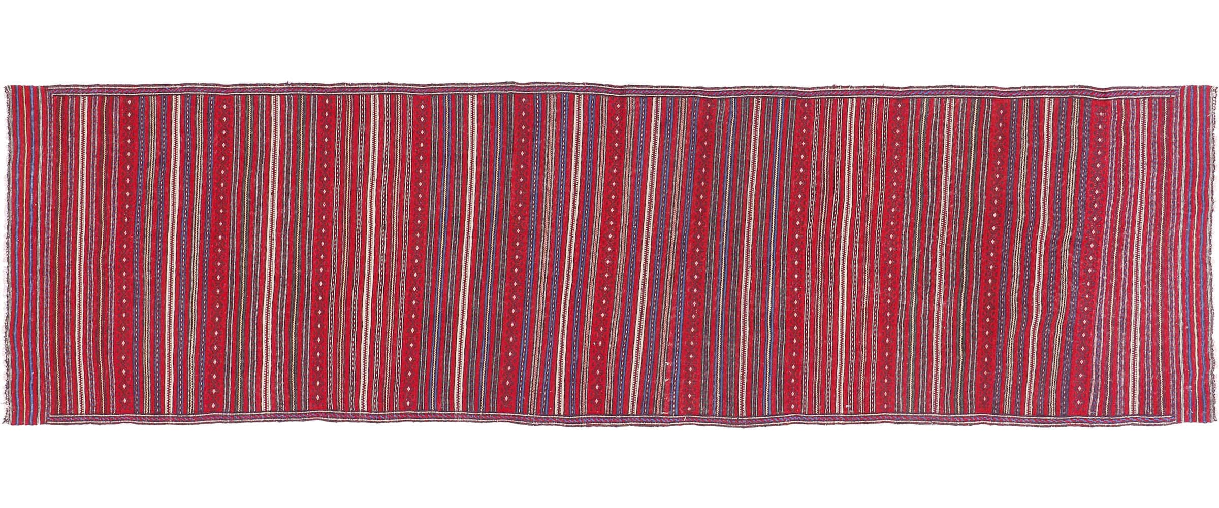 Tapis Kilim Soumakh fait main 80x300 pour sublimer un couloir sombre