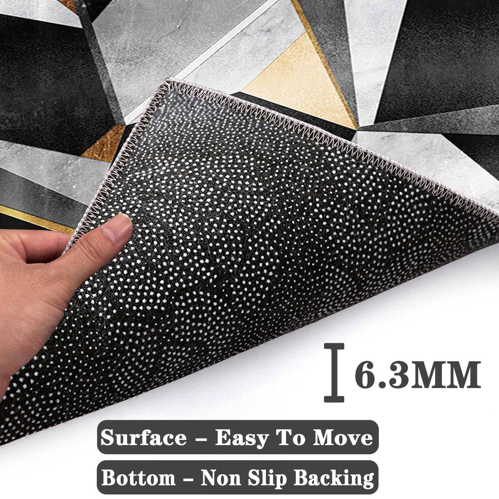 VETCS Gaming Stuhl Unterlage, Bürostuhl Unterlage, Bodenschutz Matte für Bürostuhl, Schreibtischstuhl Unterlage für zu Hause, Bodenschutzmatte für Hartböden, Gaming Teppich für Parkett 100 x 140 cm