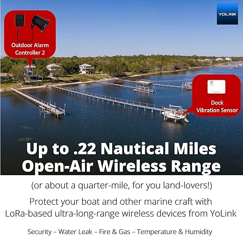 Miniatura 9 de YoLink Kit de inicio de sensor de vibración inteligente LoRa y Hub Hub y choque inteligente, rotura de vidrio, manipulación, detector de movimiento,