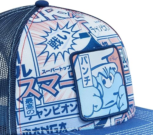 Miniatura 4 de XCAPSLAB Gorra de camionero Los Pitufos ajustable Snapback Malla Transpirable Sombrero de Bill Plano Talla única