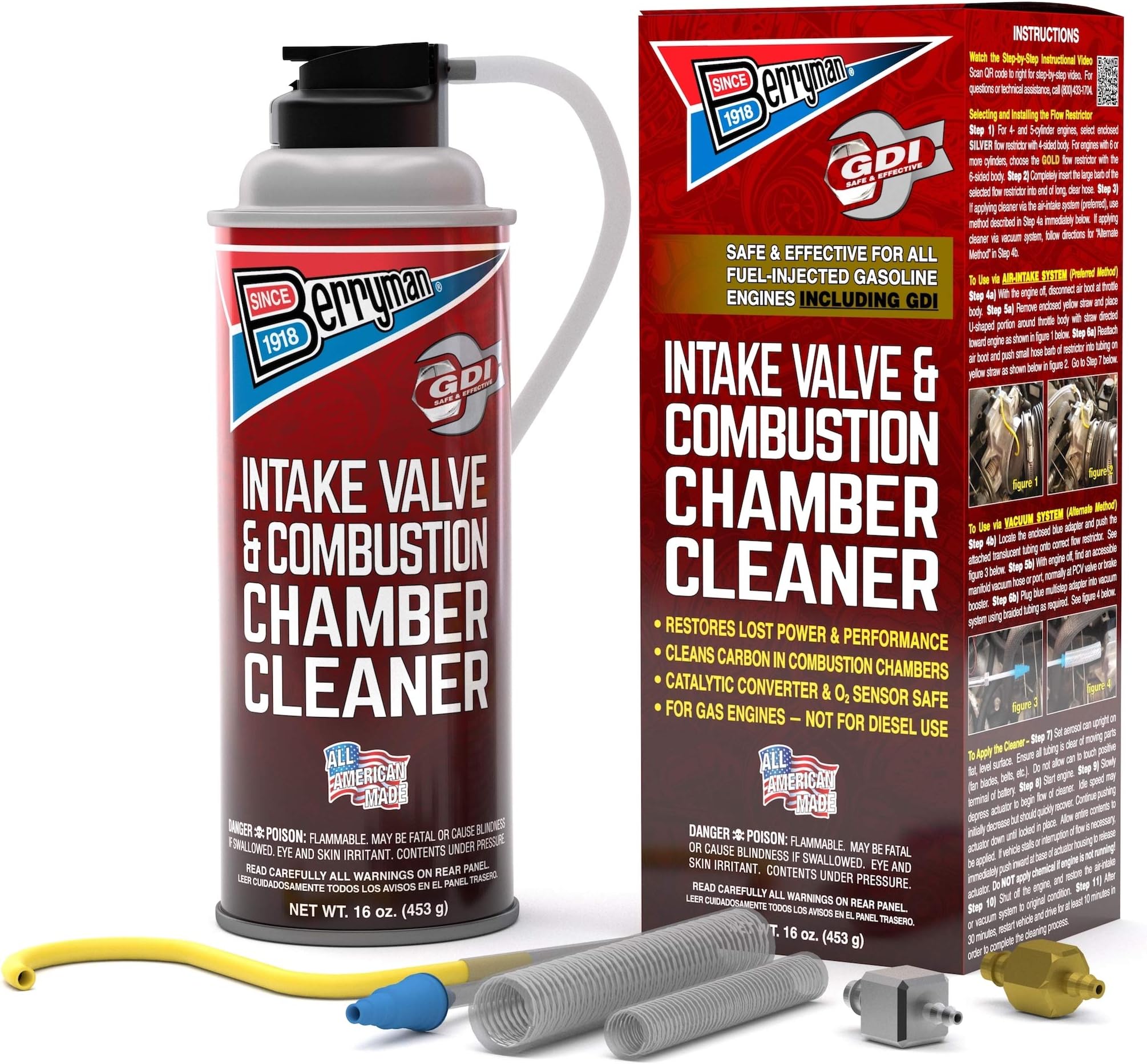 Berryman Intake Valve and Combustion Chamber Cleaner, 16-Ounce Aerosol