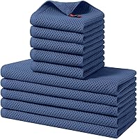 Vista 33 de Homaxy Juego de 8 paños de cocina y paños de cocina 100% algodón, 12 x 12 pulgadas y 13 x 28 pulgadas, juego de 8 paños de cocina a granel, ultra