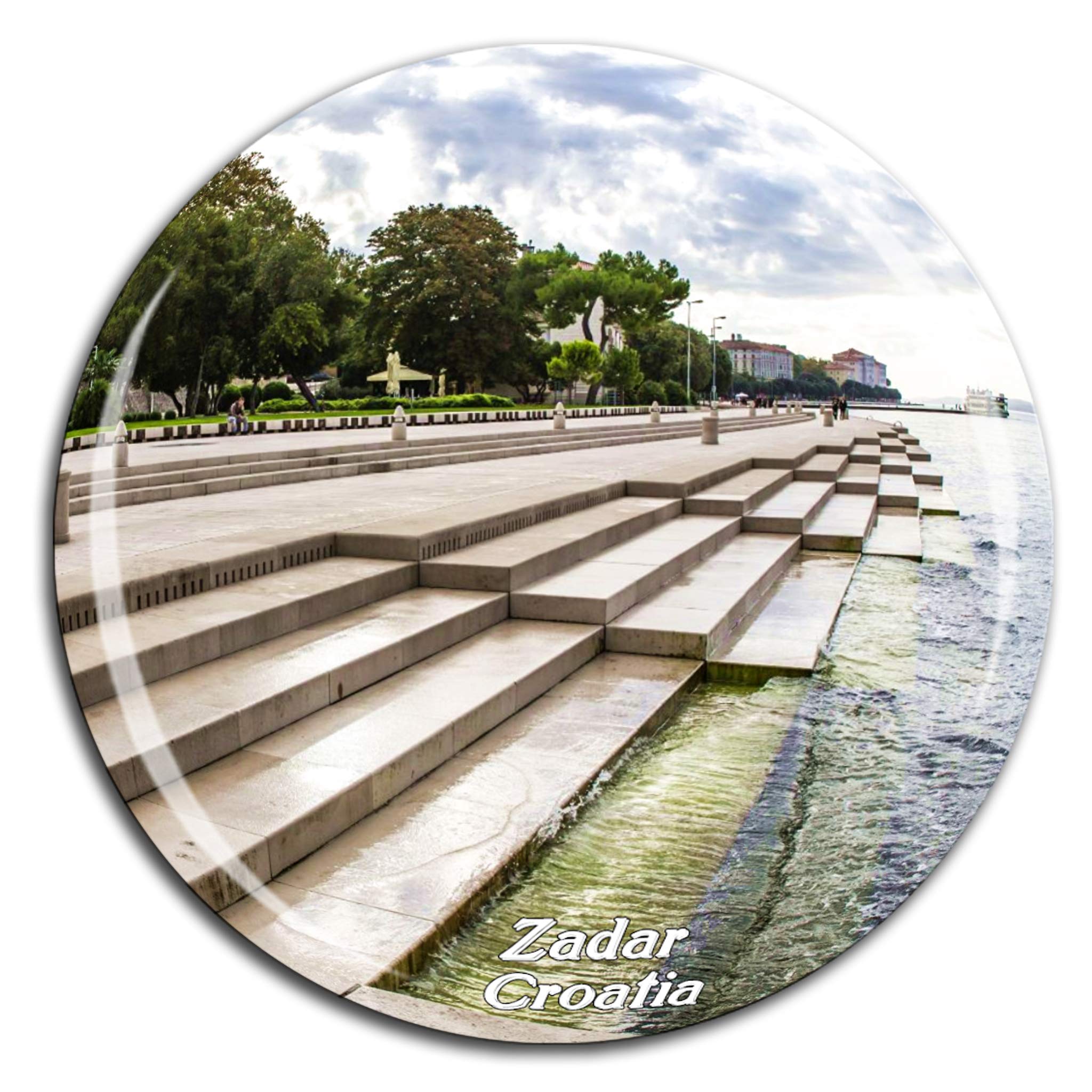 Weekino Sea Organ Zadar Croatia Fridge Magnet 3D Crystal Glass Tourist City Travel Souvenir Collection Gift Strong Refrigerator Sticker