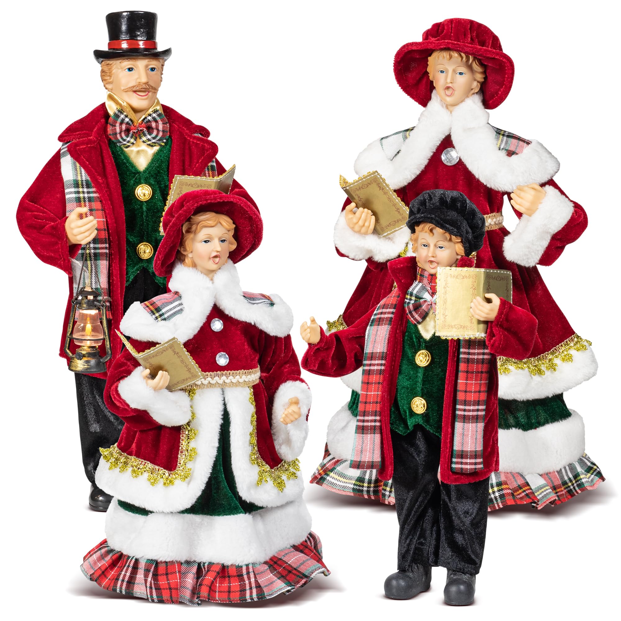 KI Store 4 Stuck 45cm chor Figuren Weihnachten deko für Christbaumschmuck für Weihnachts Dekoration