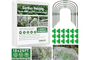 GonLei Garden Netting Kit: Keep Birds Away and Protect Your Grass Seed