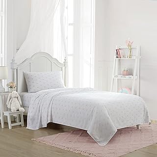 Laura Ashley Kids - Full Sheets, Soft Wrinkle-Resistant Toddler Bedding Set, Fun & Whimsical Bedroom Decor (Fluttery Friends Pink, Full)