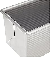 Vista 6 de USA Pan Molde para pan Pullman con tapa, 13 x 4 pulgadas, antiadherente y revestimiento de liberación rápida, fabricado en los Estados Unidos