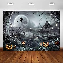 Avezano 7x5ft Gray Halloween Backdrop Spooky Photography Background