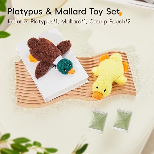 Miniatura 6 de Potaroma Juguetes para gatos con hierba gatera con sonido arrugado, 2 piezas, sin desorden, juguete para gatito, duradero, mordida felina, juguetes