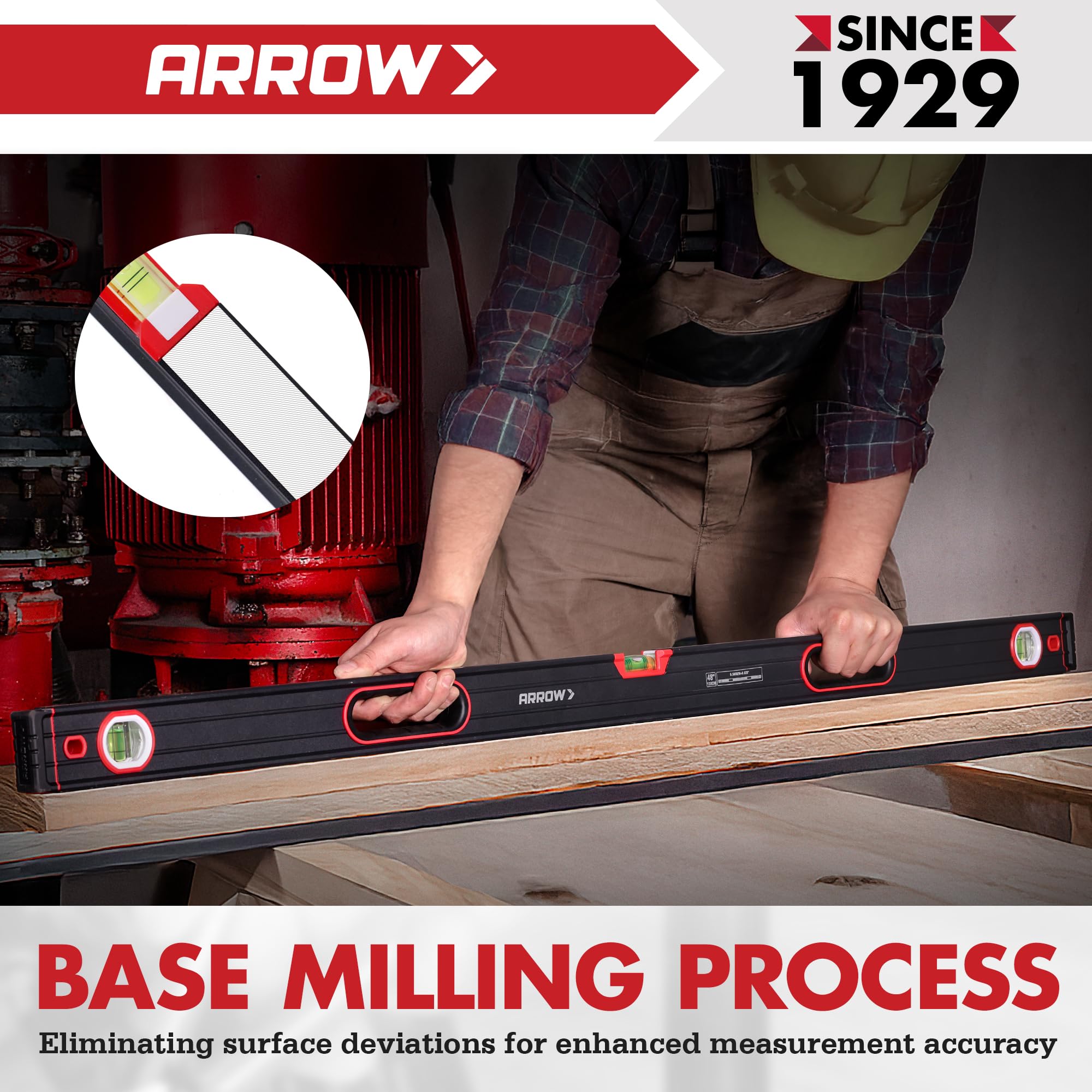 Arrow 3-Piece Spirit Level Set - Accurate & Durable -7