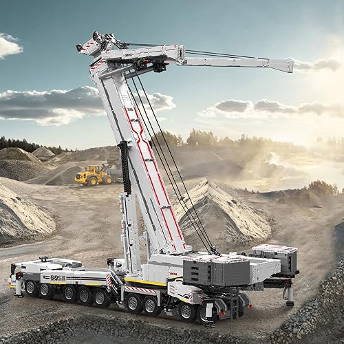 Miniatura 2 de Mould King 17007 LTM11200 - Juego de construcción de grúa con tecnología, 8506 piezas de grúa pesada, kits de construcción para niños y adultos,
