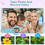 Portable Microscope for Kids & Toddlers, Mini Pocket Handheld Microscope with Photo and Video Function, STEM Educational Science Kit (Blue)
