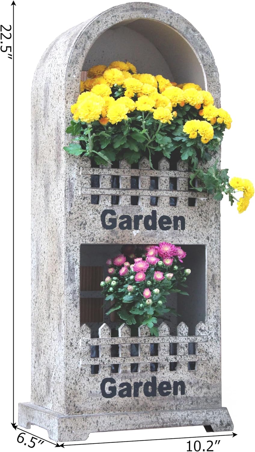 Decorative Wall or Floor Garden Planter for Indoor or Outdoor Plants
