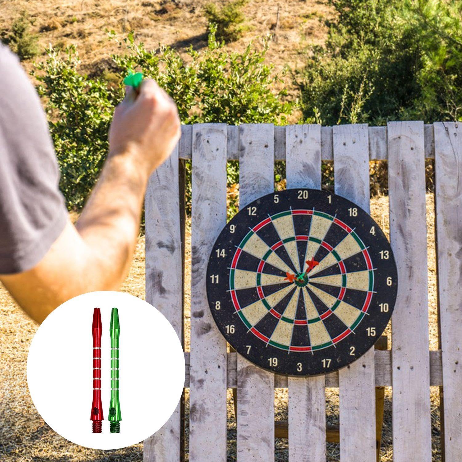 YSJCHEBS Kit Fai Da Te Freccette - 18 Aste E 18 Foglie In Alluminio E PET - Foto 3