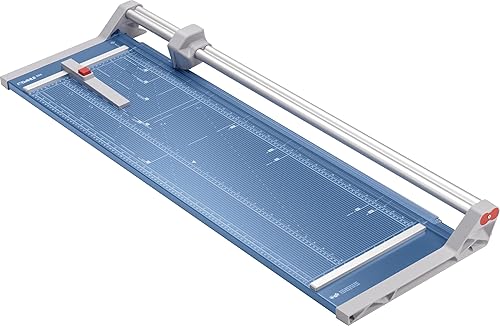 Dahle Cortadora rotativa profesional 556, longitud de corte de 37 pulgadas, capacidad de 14 hojas, autoafilado, barra guía doble, abrazadera