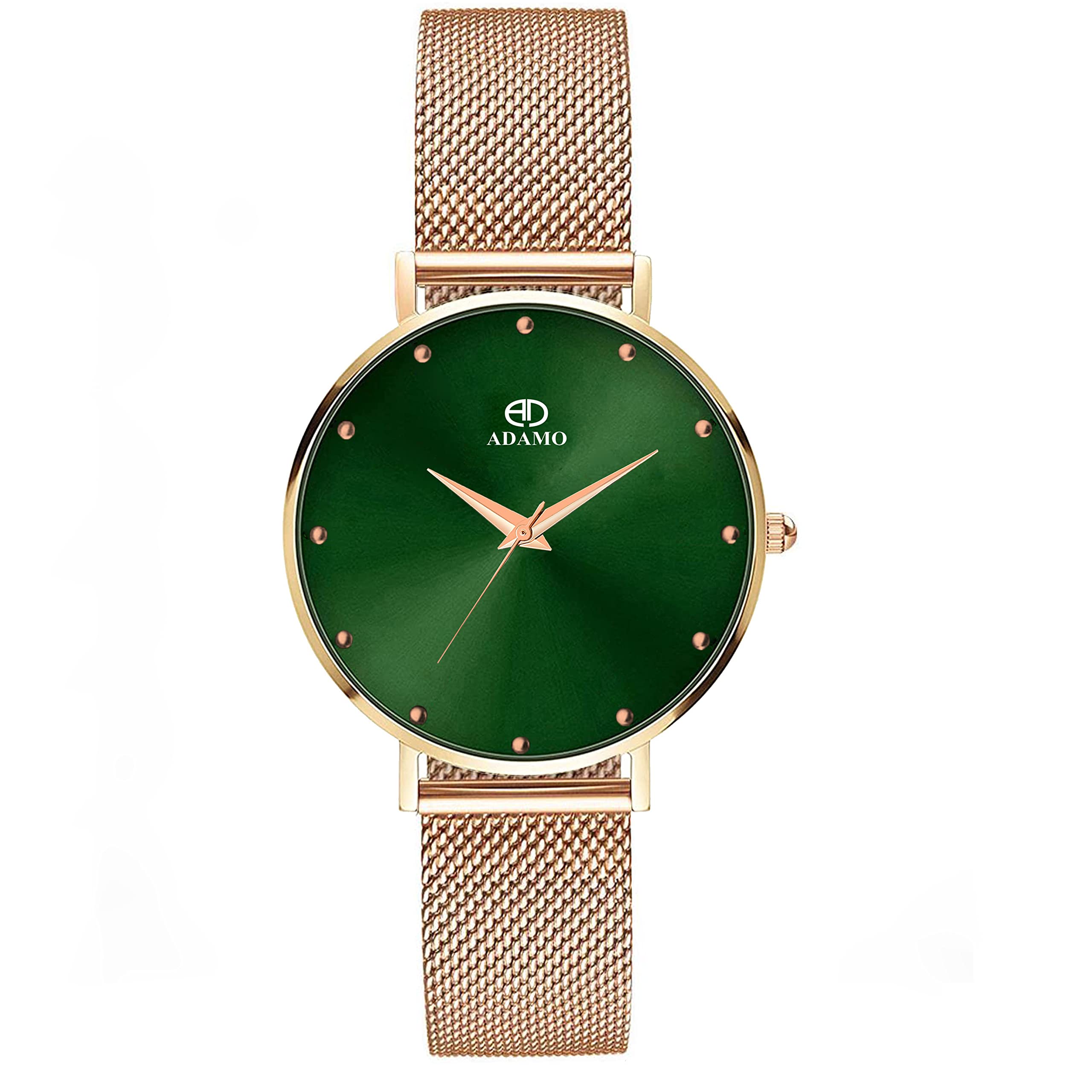 ADAMO Aristocrat Green Analogue, Stainless Steel Dial Womens & Girls Watch 335Kkm16 (B0BTVSF15T) Amazon Price History, Amazon Price Tracker