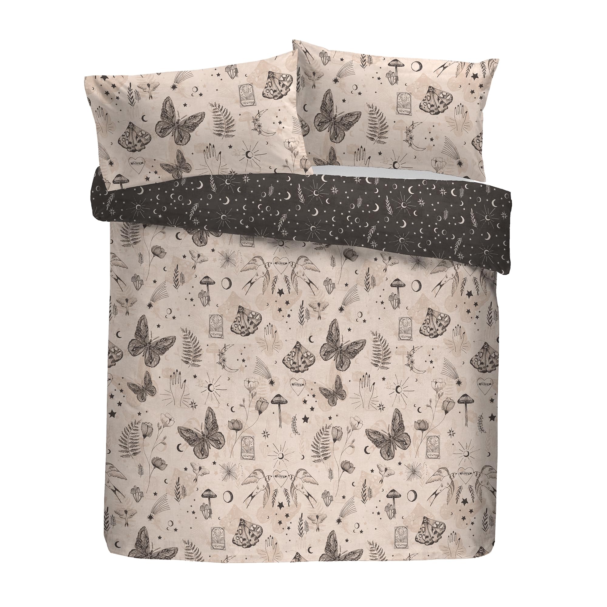 Fusion - Duvet Cover Set - Single - Grey
