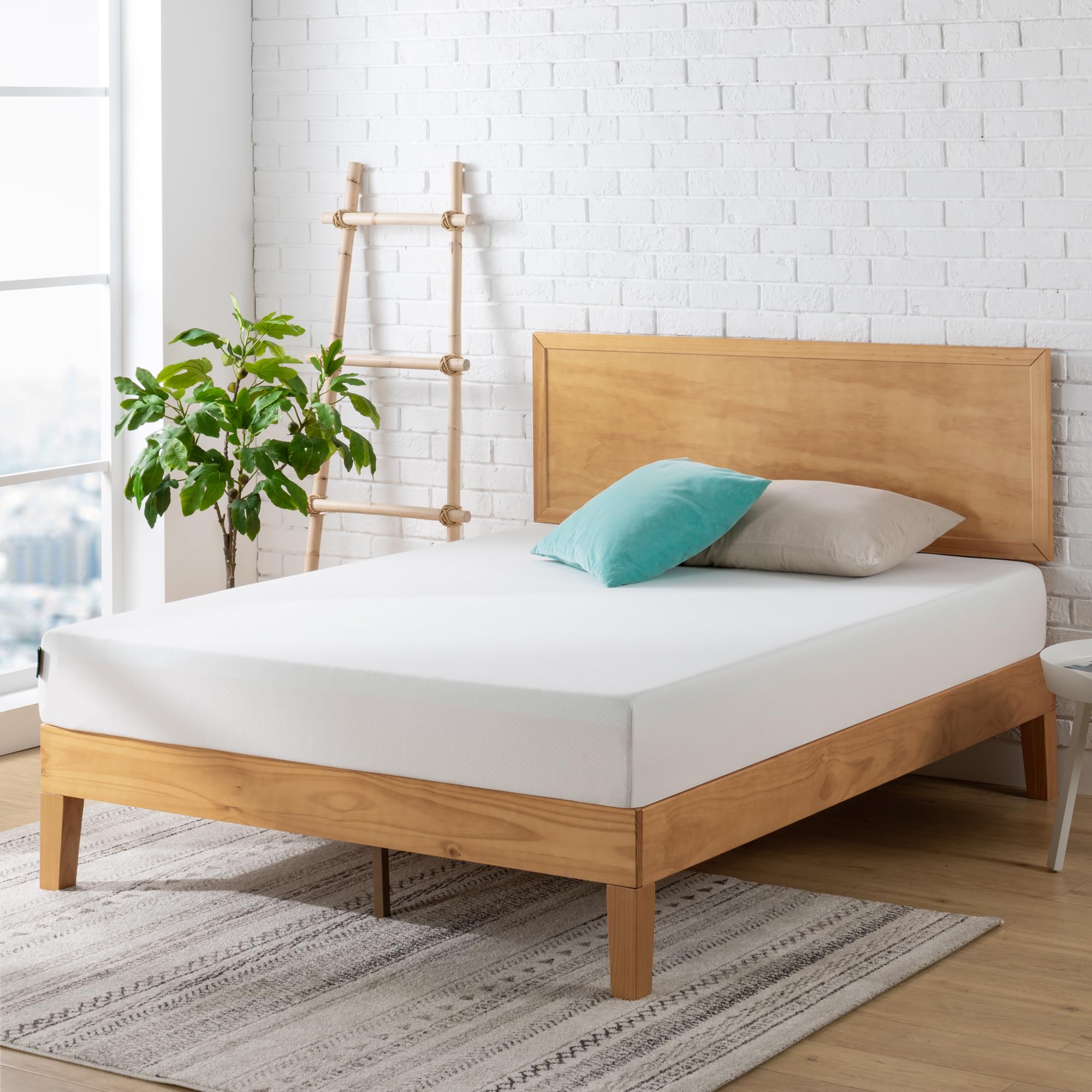 Zinus Materasso 120x190cm - Altezza 20cm MED H2-H3 - Materasso in memory foam al tè verde