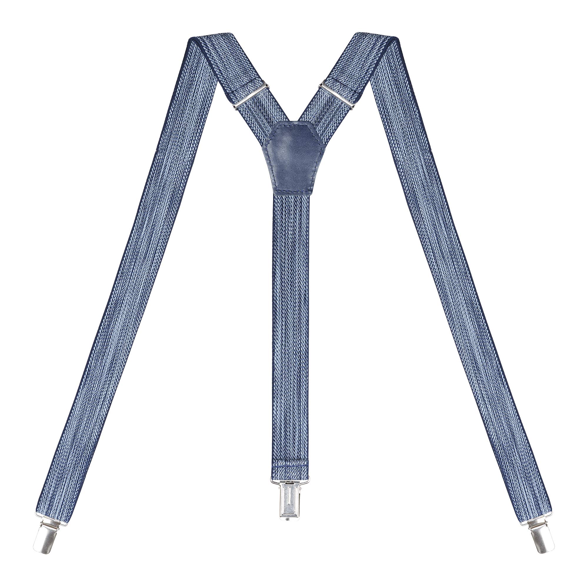 Womens Suspenders – Y Back Style – 1" Width - Comfortably Adjustable Elastic Straps and Metal Clips