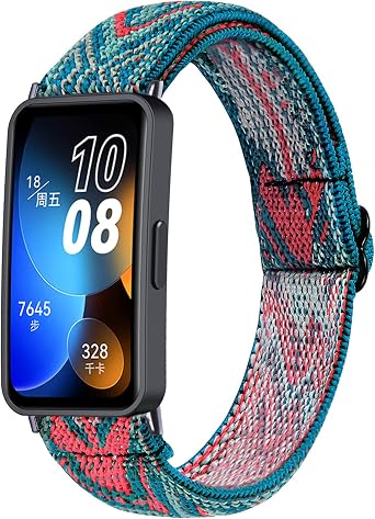 For HUAWEI Band 9 Bands, Nylon Elastic Elastic Rubber Band, Braid, Compatible with HUAWEI Band 9 / Band 8, Sports Band Replacement Stretch Band, Strap, Easy Installation