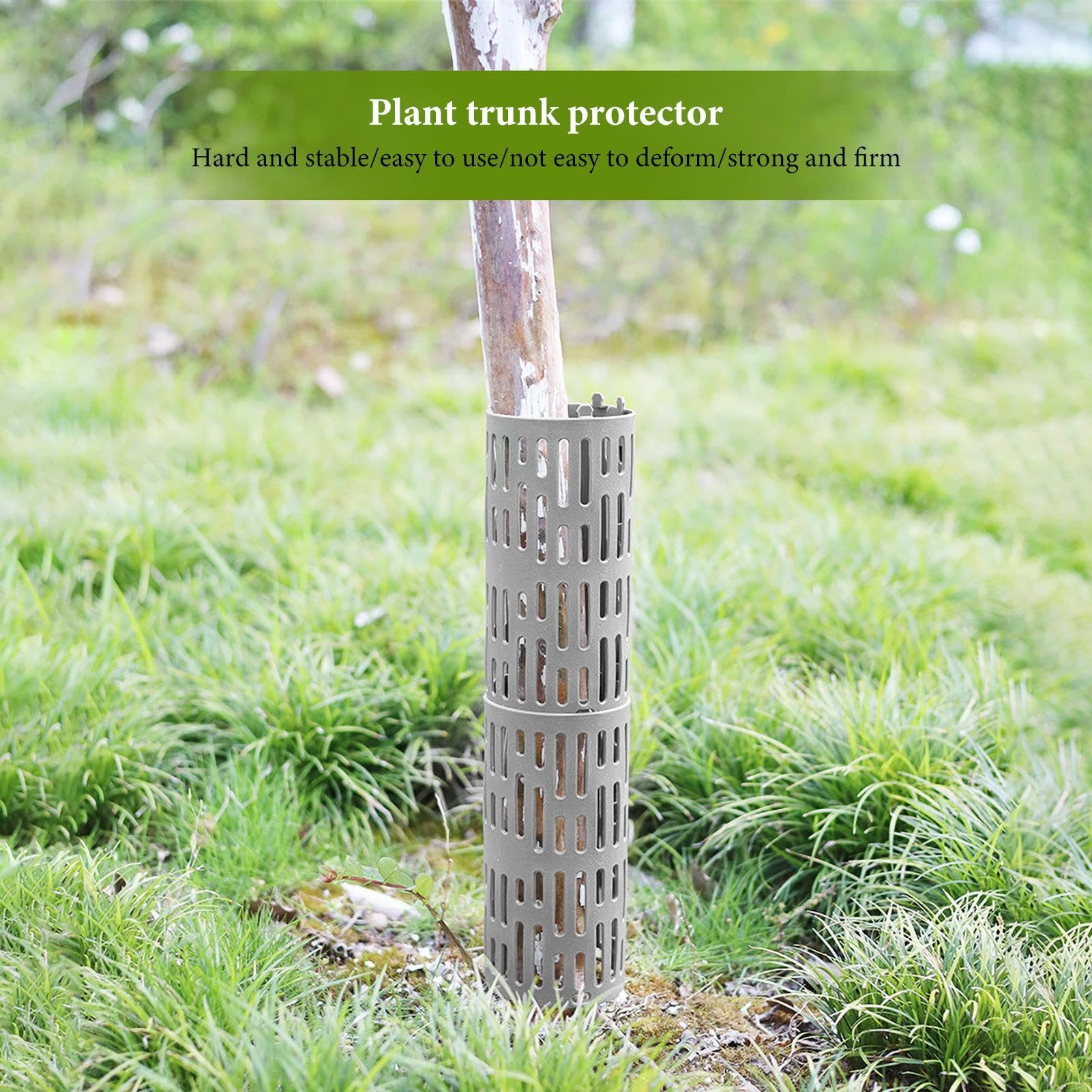 Protector de Tronco de árbol, Protector de árbol Joven, Protector de Corteza de árbol expandible, con 50 Bridas de Cremallera para árboles jóvenes