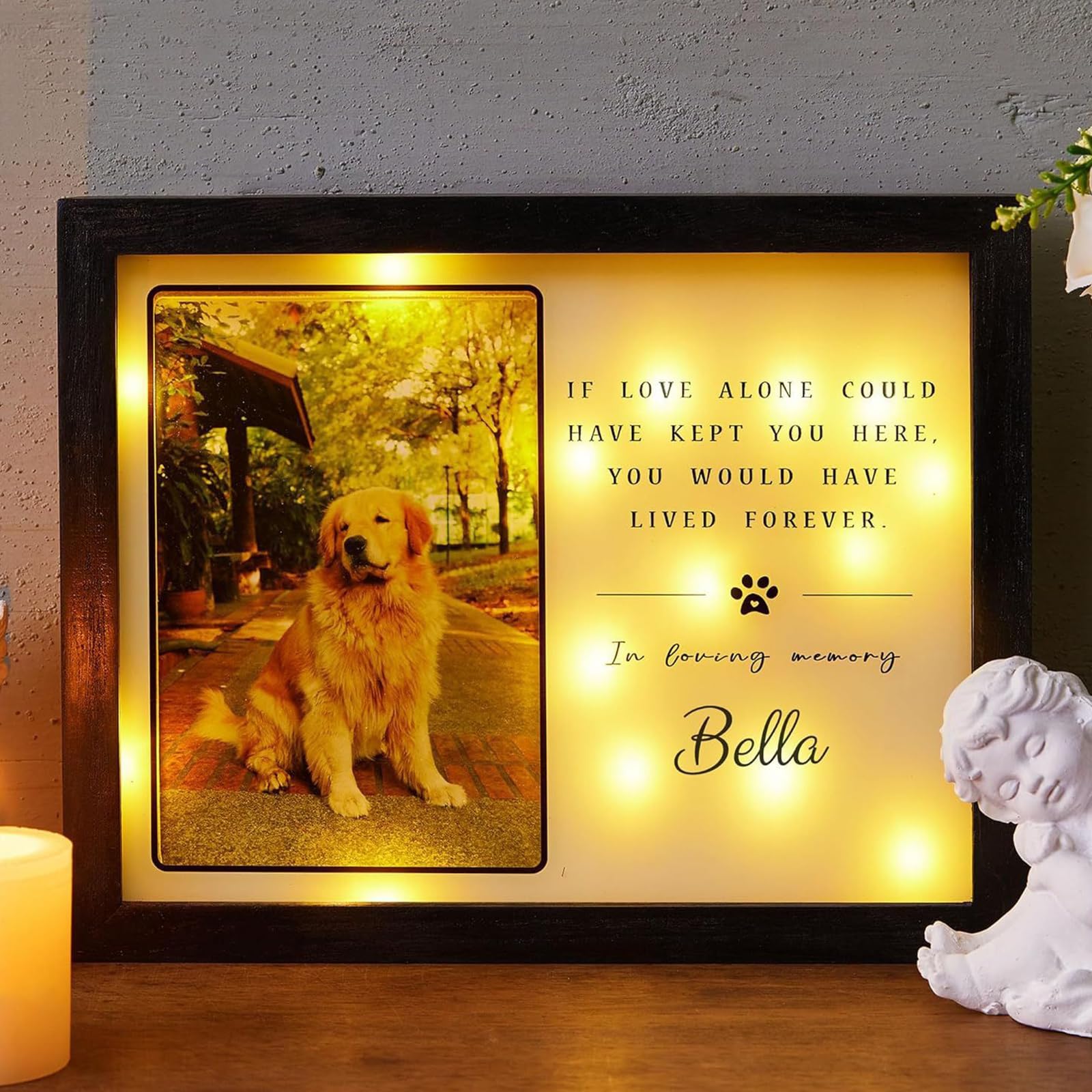 CREATCABIN Cornice Per Cani Stampa Zampe Di Animali Domestici 4 X 6