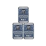 One With Nature Activated Charcoal Soap 4oz 3-Pack - Detoxifying and Exfoliating Charcoal Soap Bar with Dead Sea Salt for Face & Body, for Men & Women