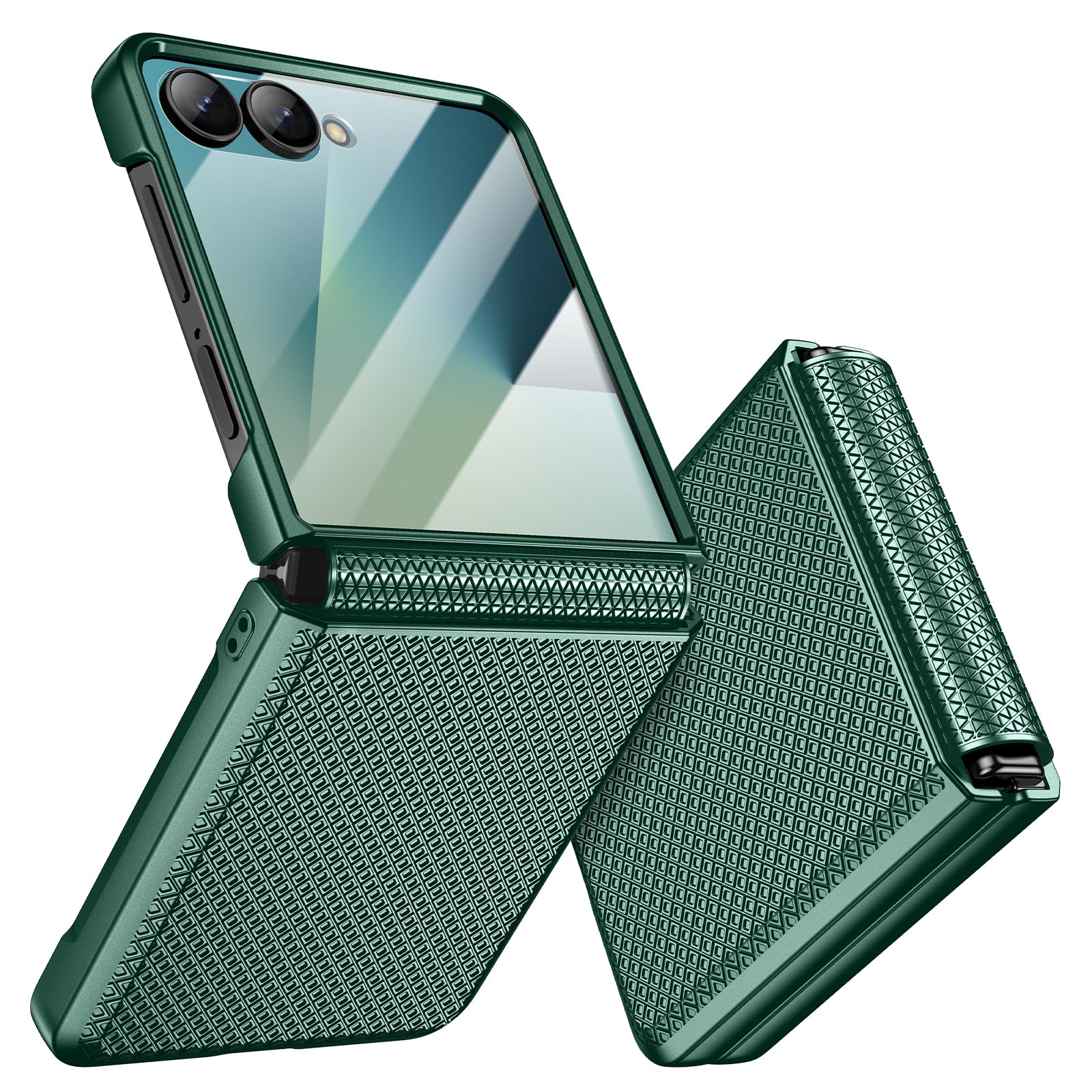 Doeshine for Samsung Galaxy Z Flip 7 Case [Not for Flip 7FE] with 