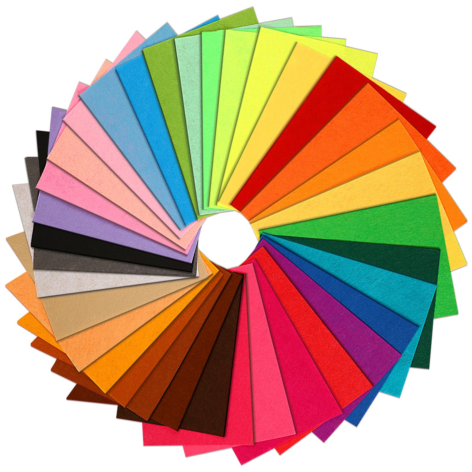 60 Pieces Felt for Crafts, Felt Fabric Craft Felt 20 x 30 cm Craft Felt, Felt Fabric DIY for Handmade Sewing Project Party Decorations