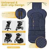 Vista 5 de Bolsa de dormir universal, impermeable, para bebé, para cochecito, clima frío