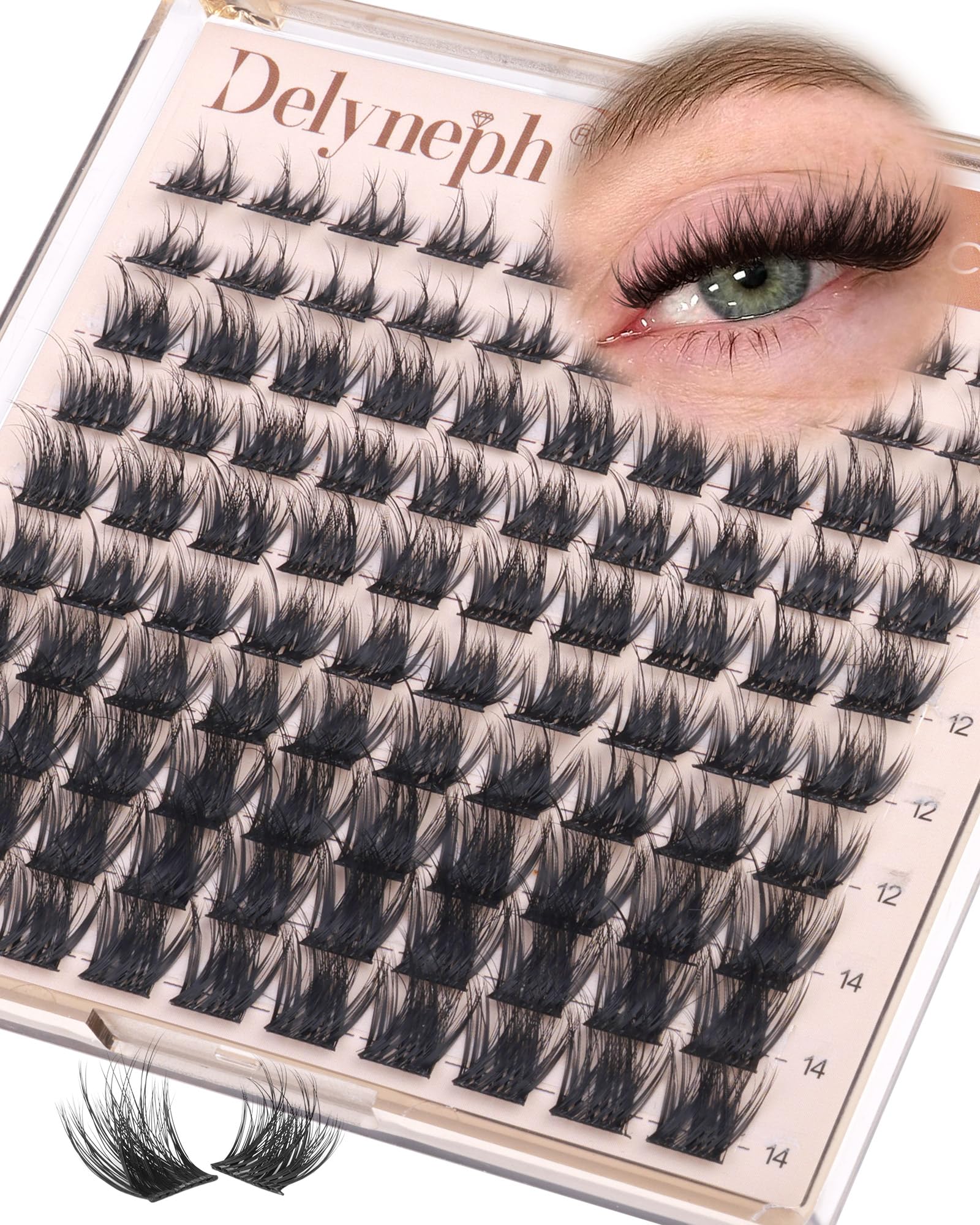 Natural Wispy Eyelash Clusters - Delyneph -15