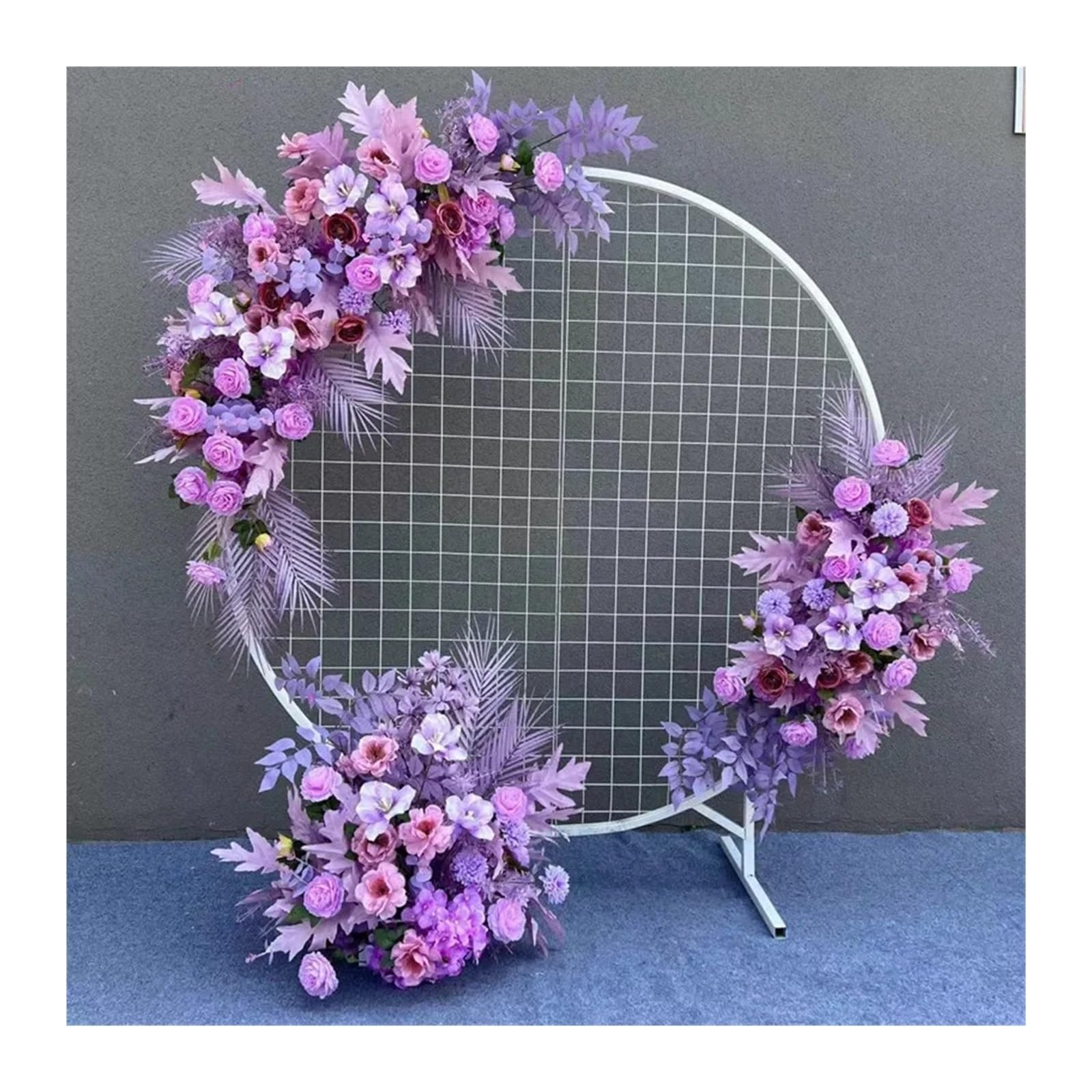 künstlicher Hochzeitsbogen Blumen Kit Hochzeitsblume Artificia Seidenblumen Fensterdekoration Hochzeit Requisiten T Bühne Blatt hängen(S Red)
