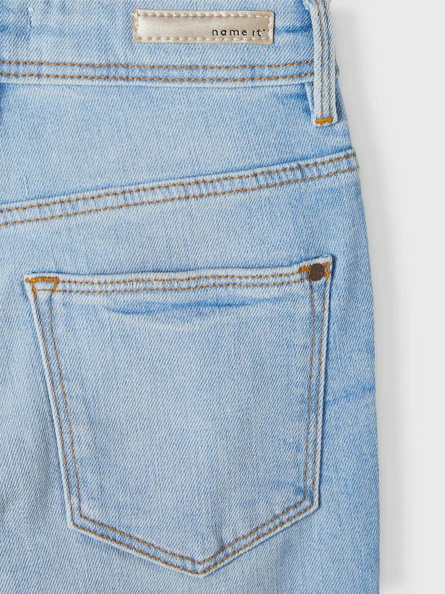 NAME IT Mädchen Klassische Jeans aus Bio-Baumwolle Light Blue Denim 134 – Ansicht 6