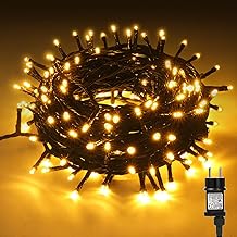 CHOIGN Outdoor 20 m 200 LED String Lights, Waterproof 8 Modes LED Socket, Christmas Tree Lights, Indoor Outdoor Lights, Garden Lights for Christmas, Party, Gift, Party, Home