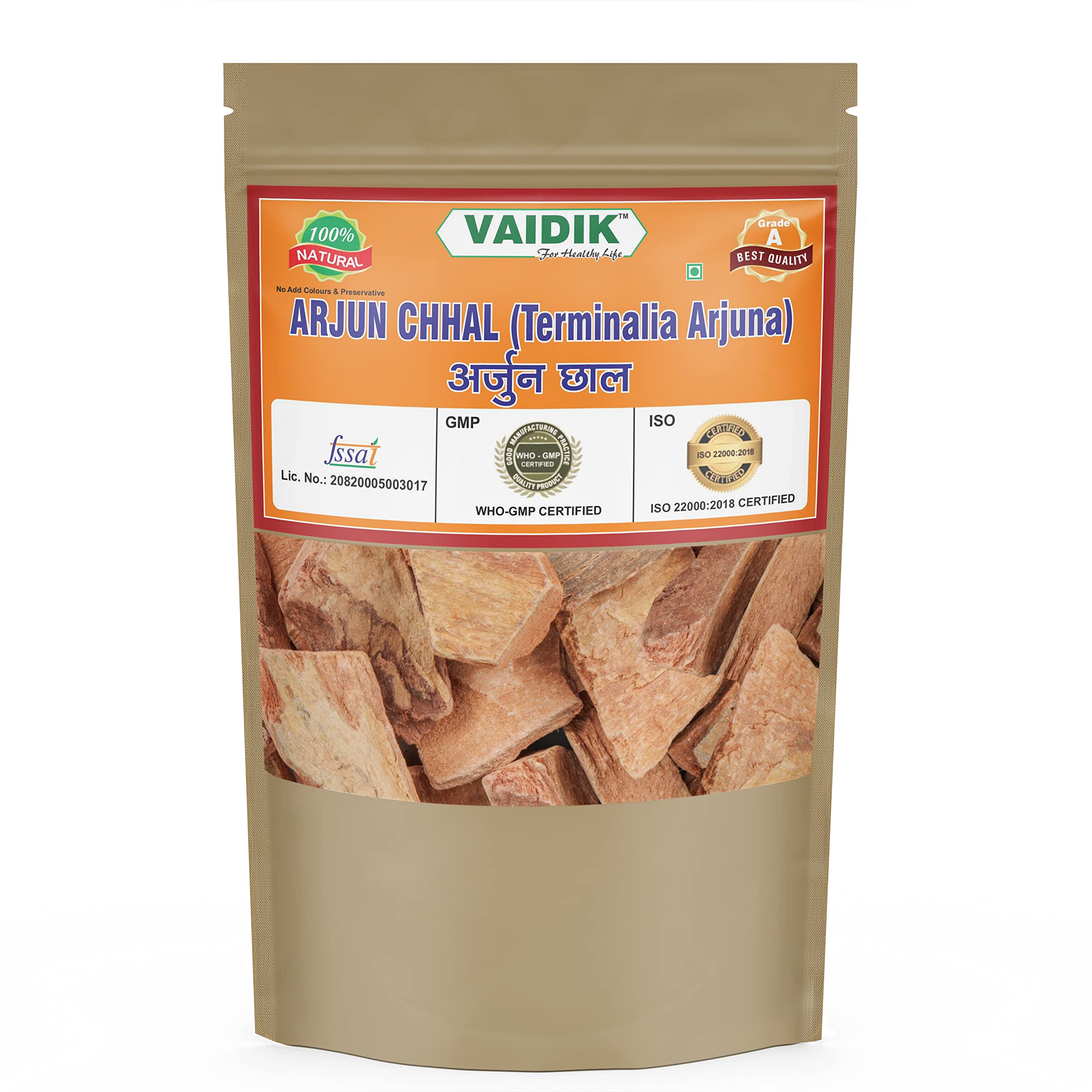 Vaidik Organic & Natural Whole/Raw Arjun | Arjuna Ki Chaal - Terminalia (100 g)-image-15