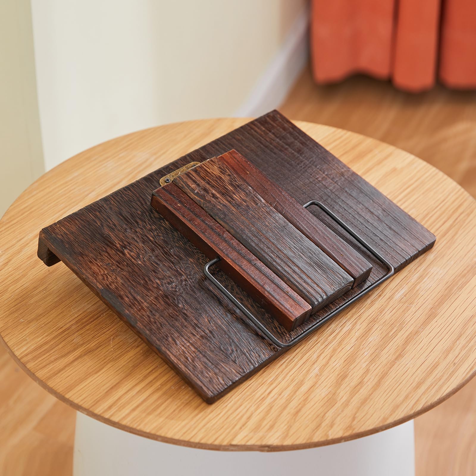 Soporte de madera para libros, ángulo ajustable, soporte para libros de cocina, soporte de exhibición de libros, soporte de lectura