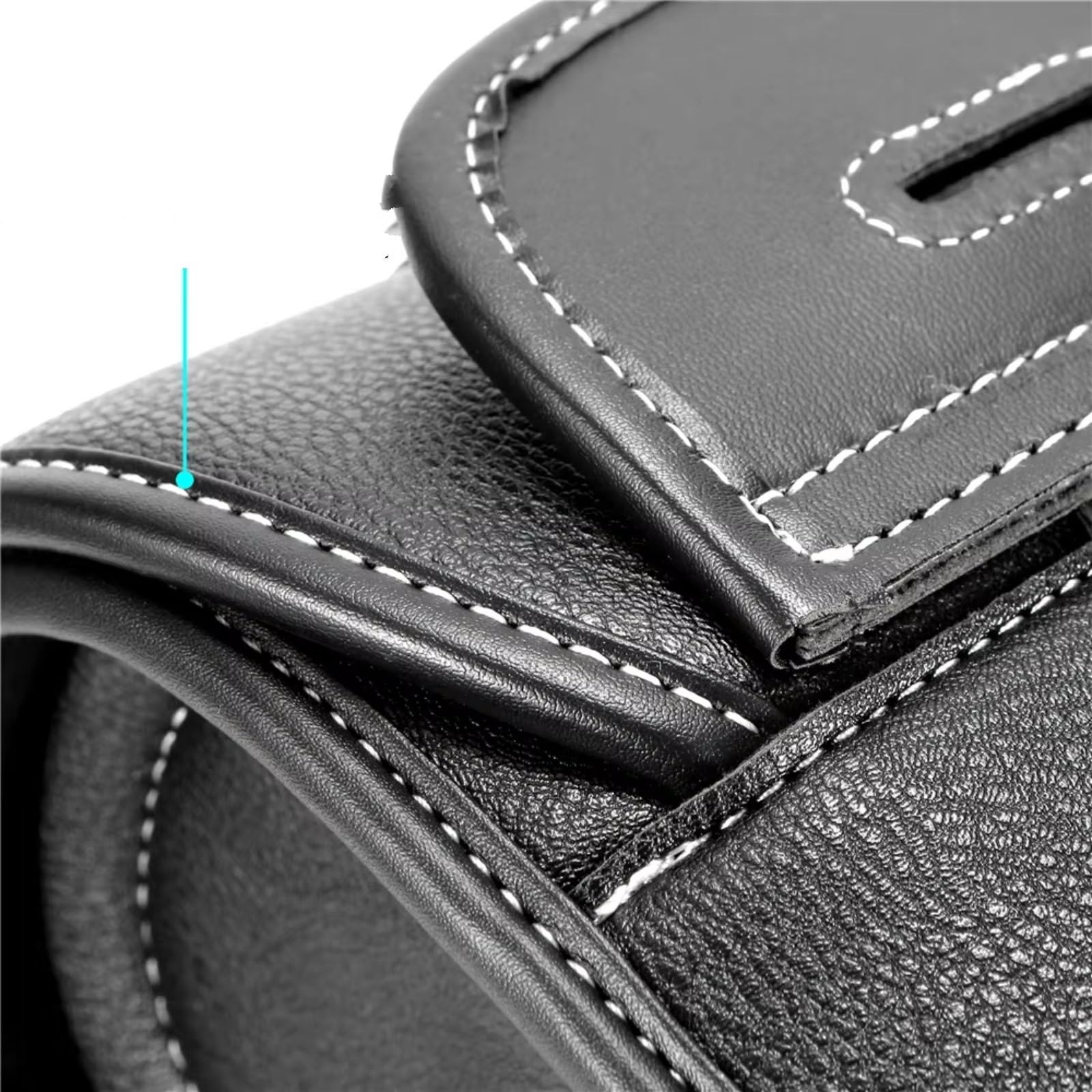 Compatibile Con Suzuki 1 Pz Borse Laterali Moto Borsa Forcella Bagagli In PU Attrezzi Laterale Sella Accessori Ricambio Sacche Moto(Large size black)