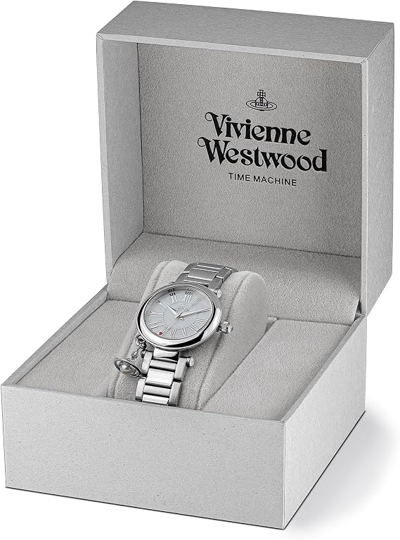 Vivienne Westwood Mother Orb Ladies Quartz Watch with Silver Dial and Silver Stainless Steel Bracelet VV006PSLSL